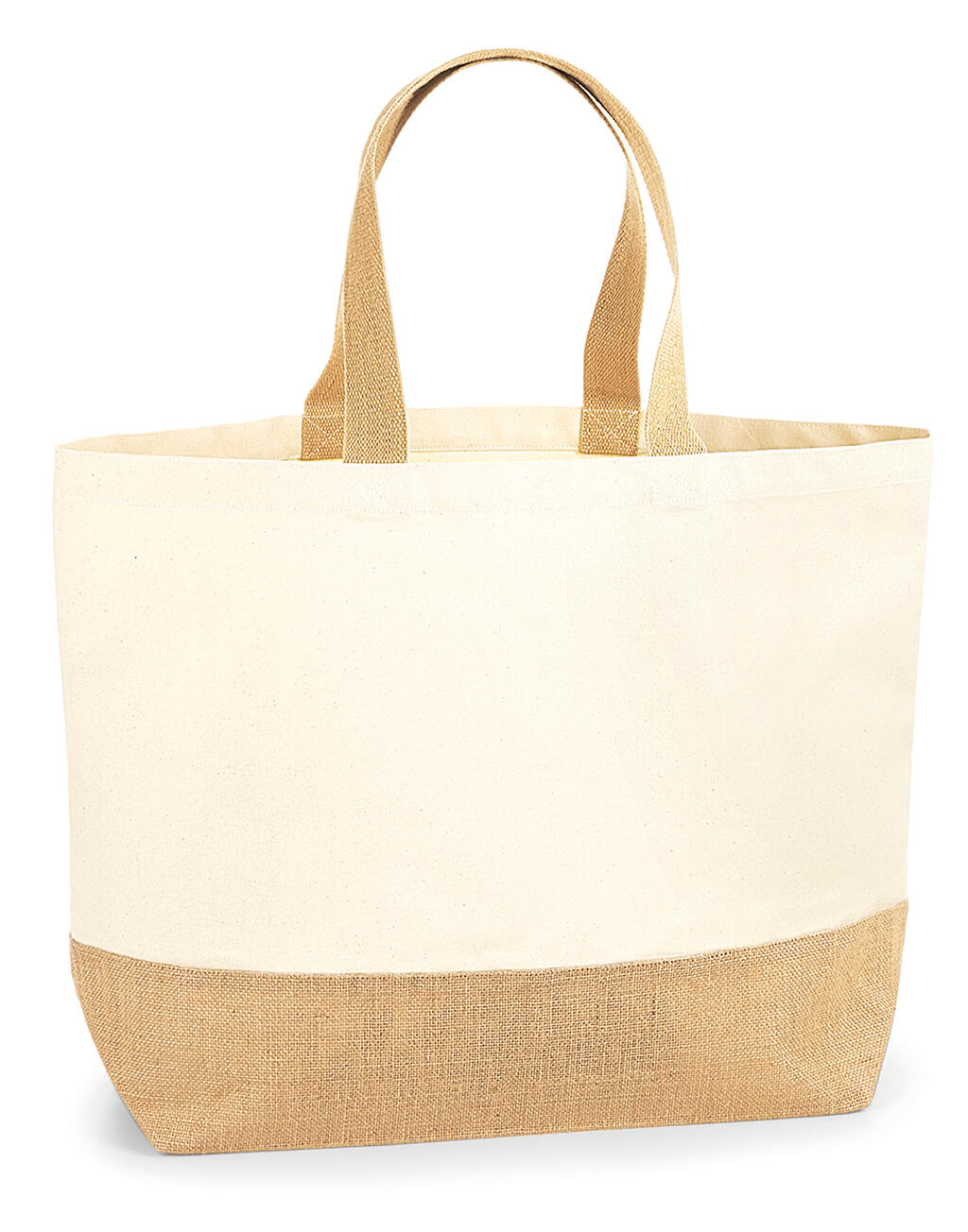 Jute Base Canvas Tote XL in Farbe Natural