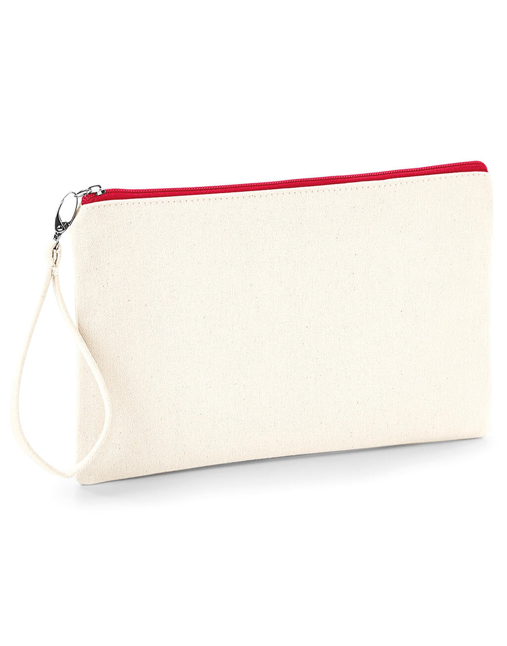 Canvas Wristlet Pouch in Farbe Natural/Black