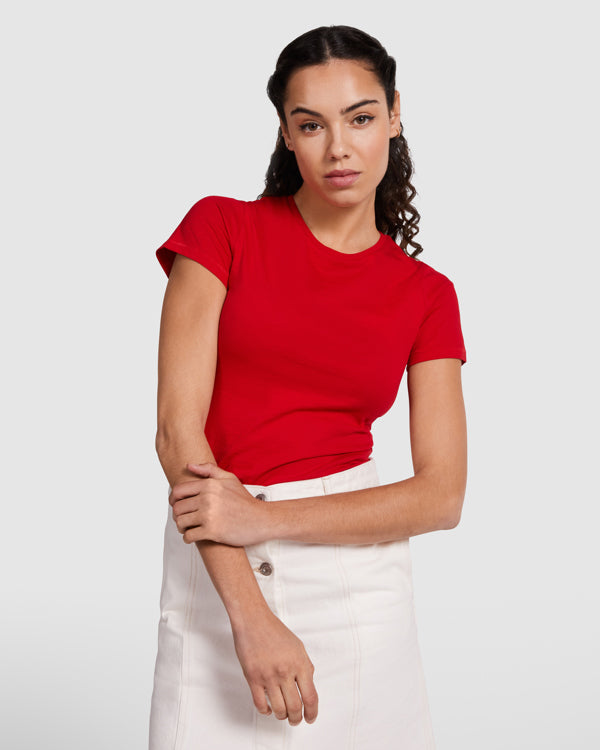 T-Shirt Golden Woman in Farbe White