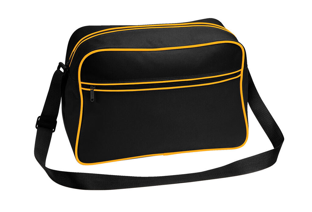 Retro Shoulder Bag in Farbe Black/Gold