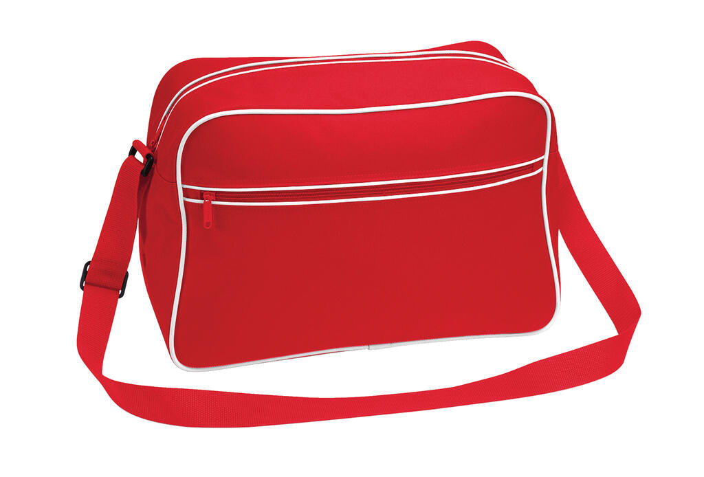 Retro Shoulder Bag in Farbe Classic Red/White