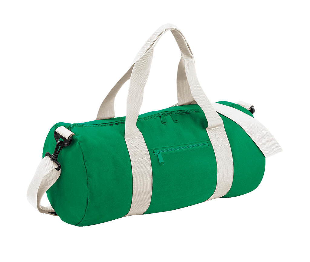Original Barrel Bag in Farbe Kelly Green/Off White