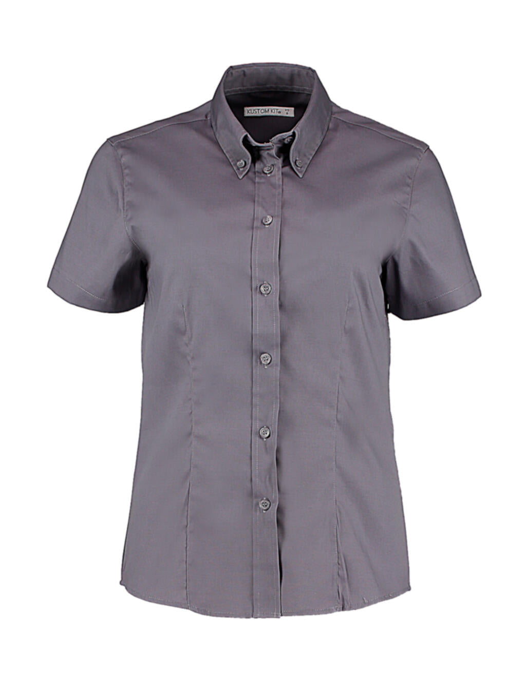 Women's Tailored Fit Premium Oxford Shirt SSL in Farbe Charcoal