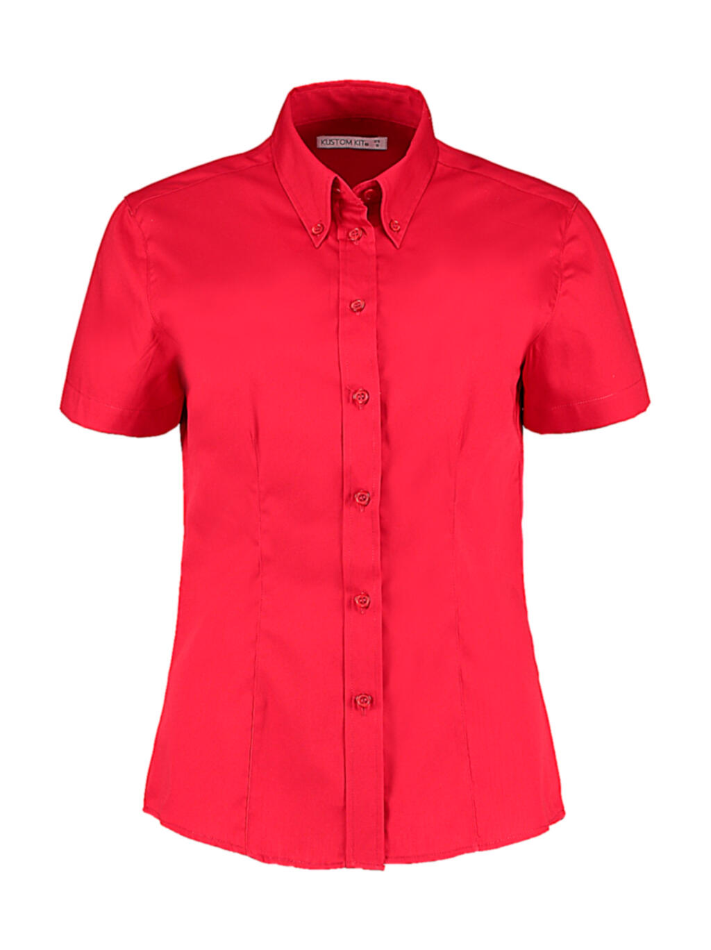Women's Tailored Fit Premium Oxford Shirt SSL in Farbe Red