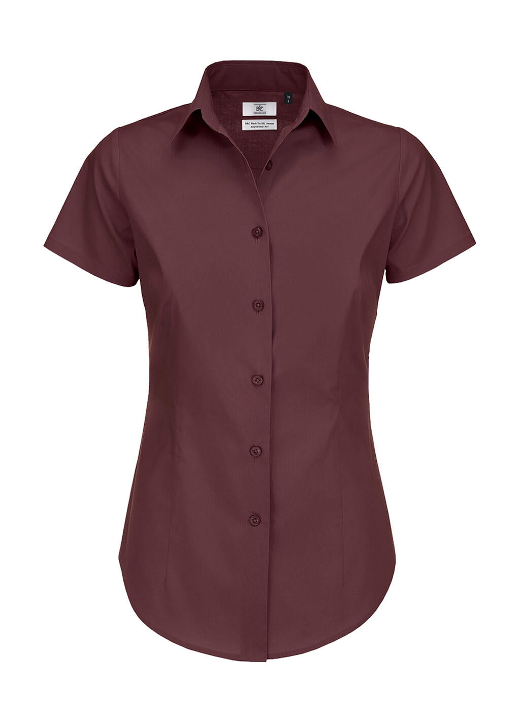 Black Tie SSL/women Poplin Shirt in Farbe Luxurious Red