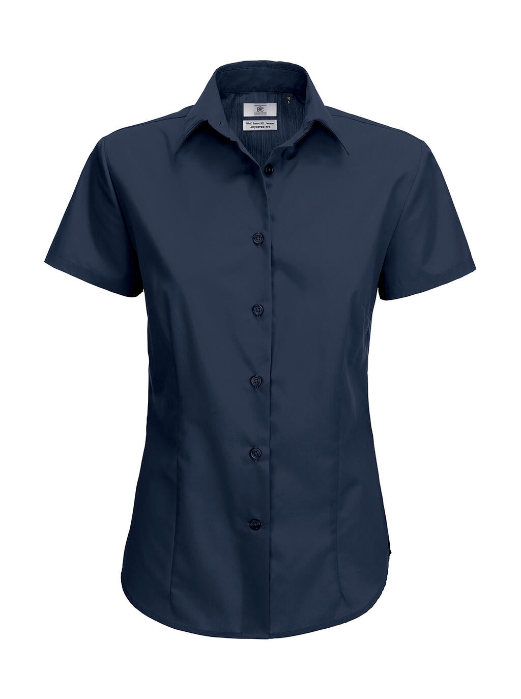 Smart SSL/women Poplin Shirt in Farbe Navy