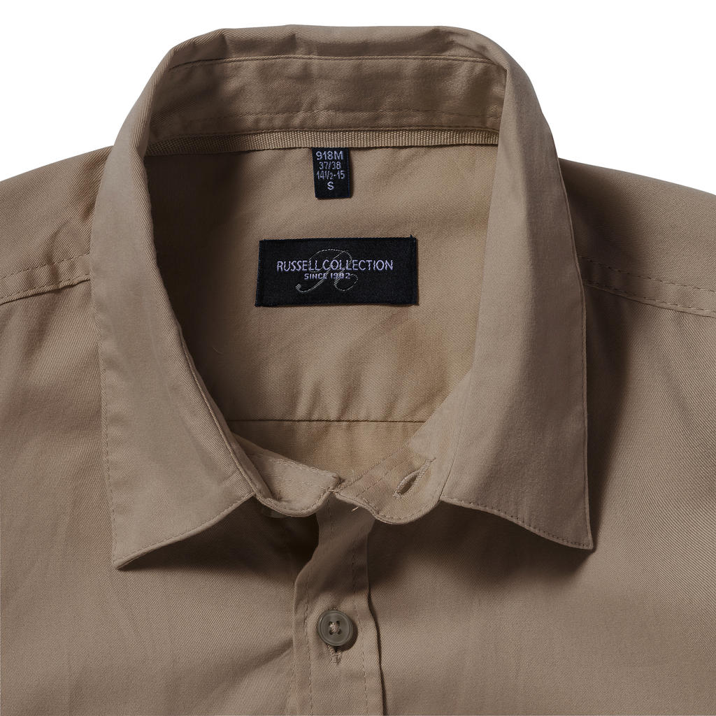 Men's Roll Sleeve Shirt LS in Farbe White