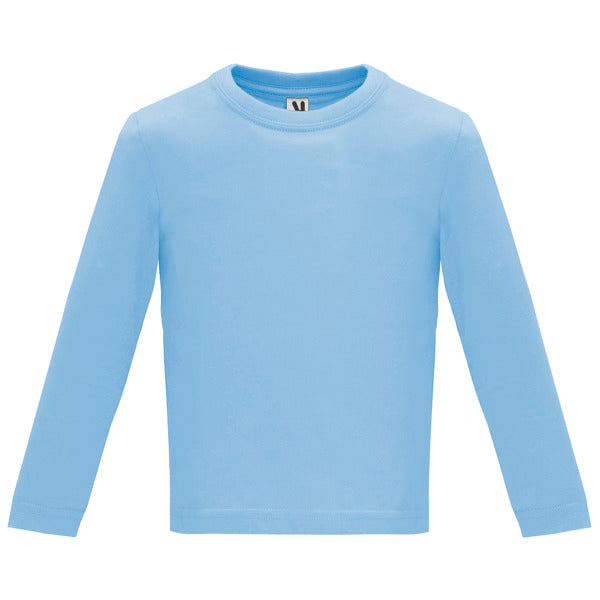 Langärmliges T-Shirt Baby Monate in Farbe Sky Blue