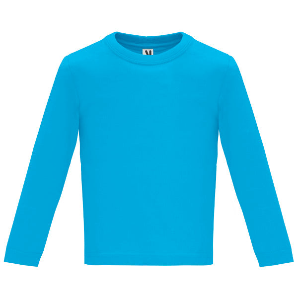 Langärmliges T-Shirt Baby Monate in Farbe Turquoise