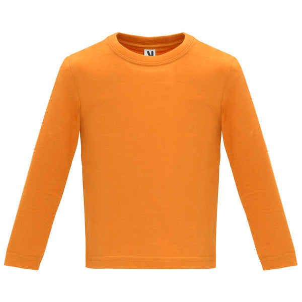 Langärmliges T-Shirt Baby Monate in Farbe Orange