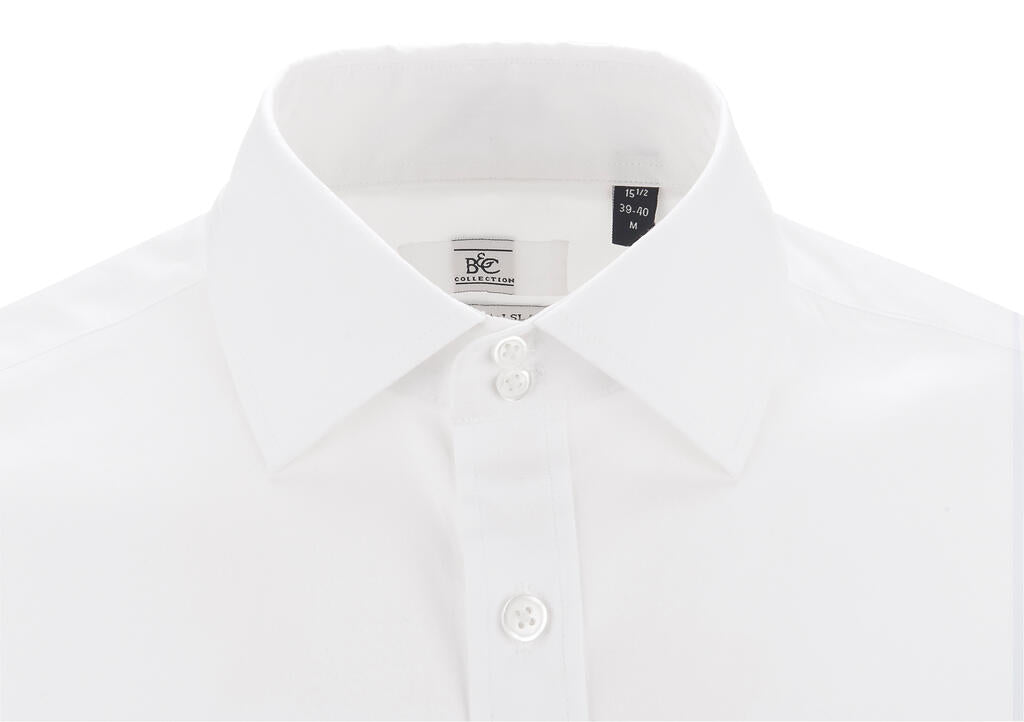Black Tie LSL/men Shirt in Farbe White