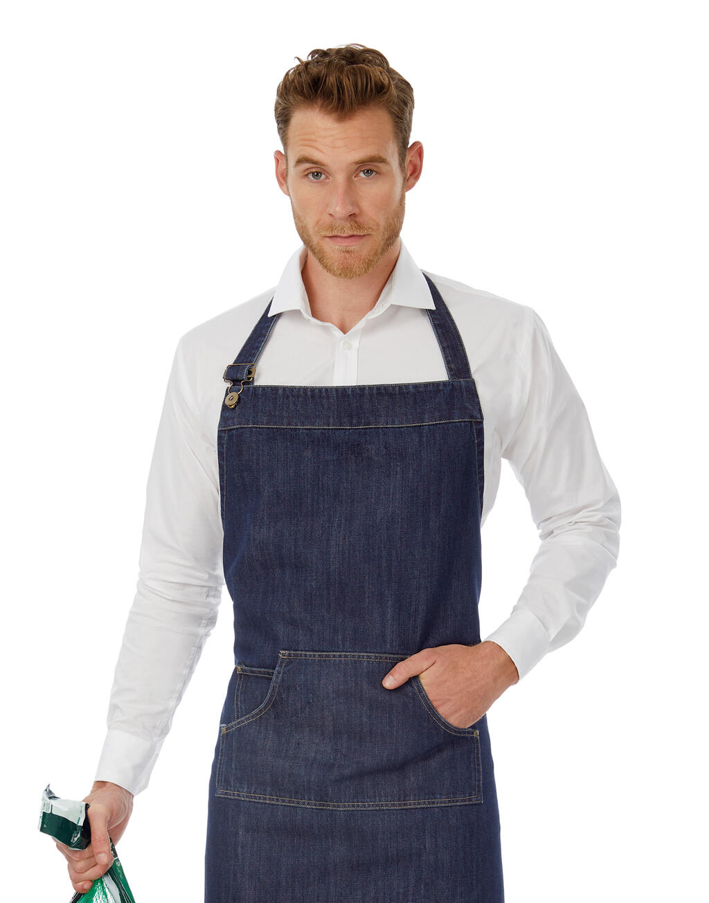 Black Tie LSL/men Shirt in Farbe White
