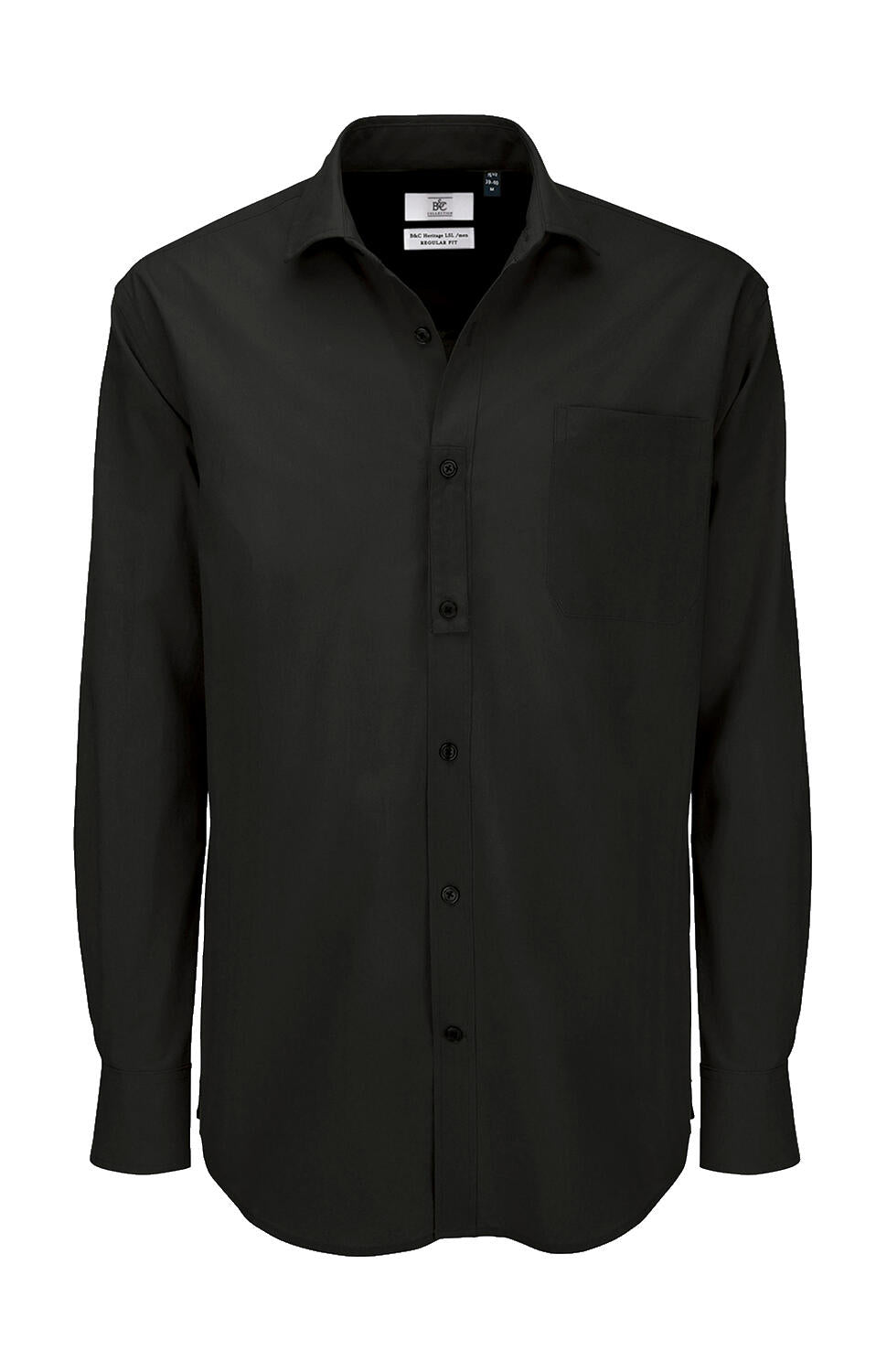 Heritage LSL/men Poplin Shirt in Farbe Black