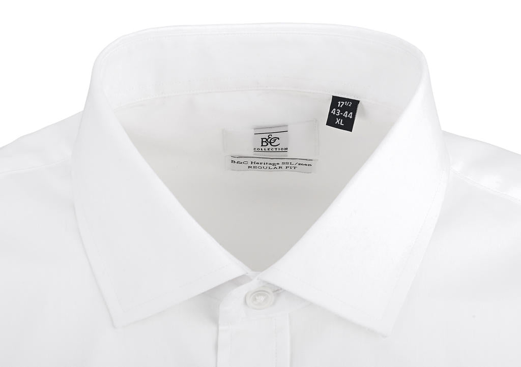 Heritage SSL/men Poplin Shirt in Farbe White