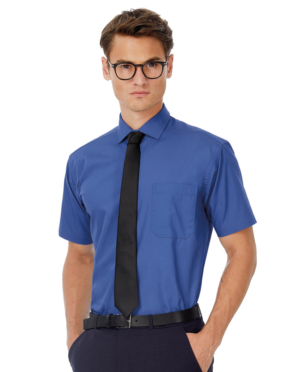 Heritage SSL/men Poplin Shirt in Farbe White