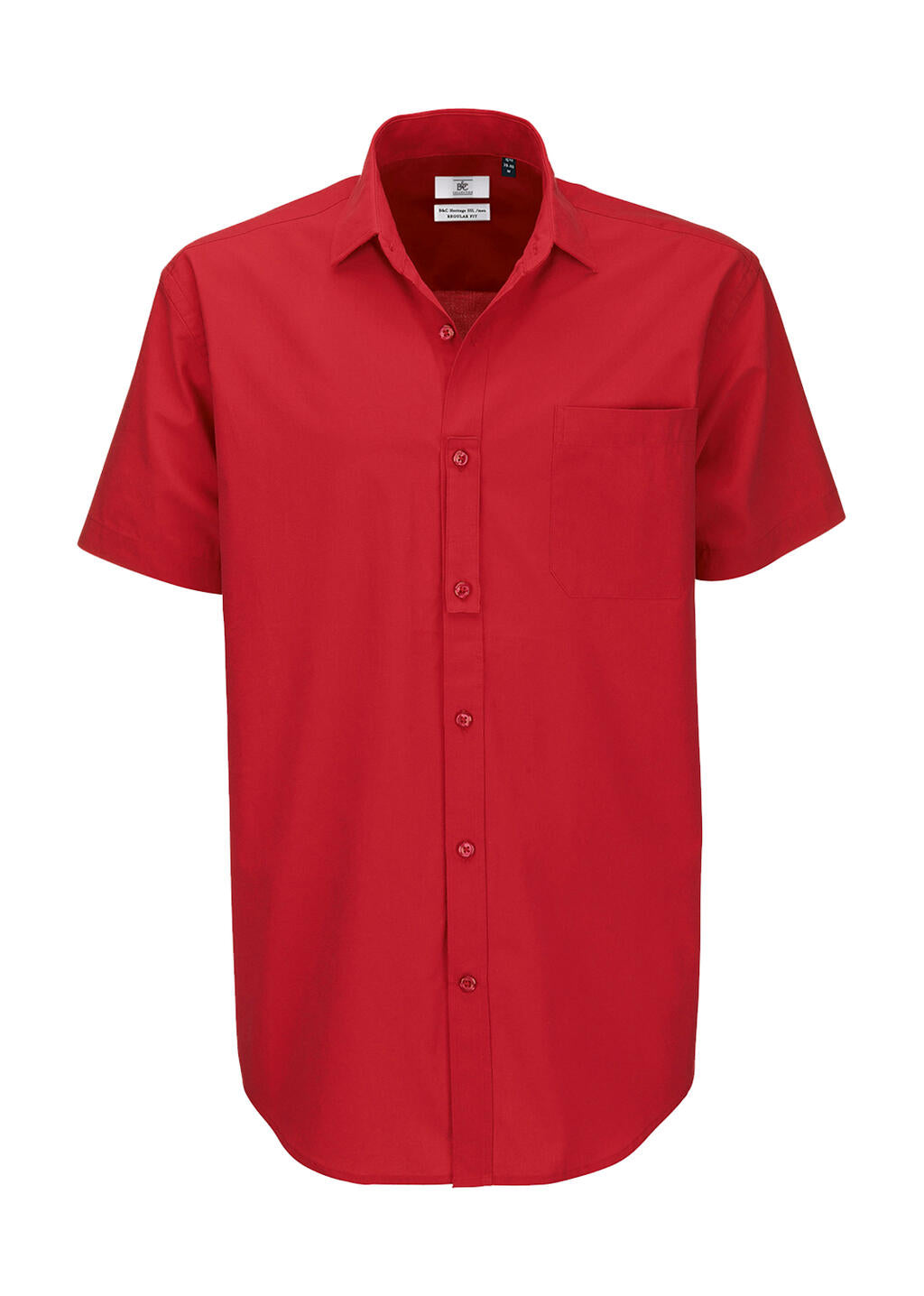 Heritage SSL/men Poplin Shirt in Farbe Deep Red