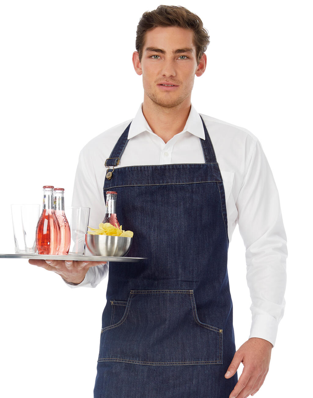 Sharp LSL/men Twill Shirt in Farbe White
