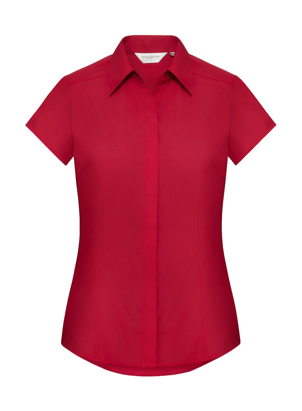 Ladies' Fitted Poplin Shirt in Farbe Classic Red