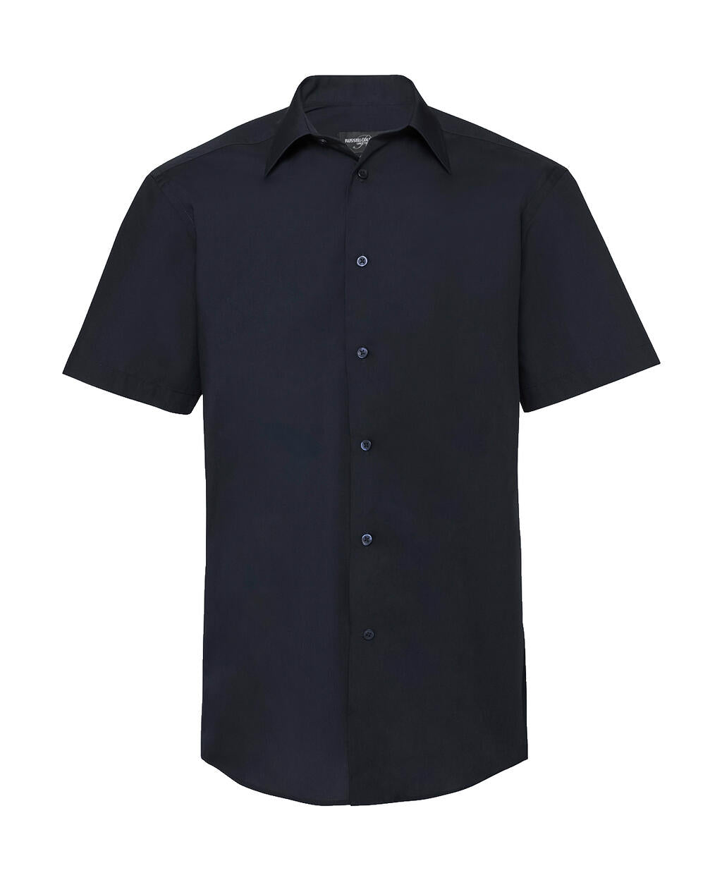 Tailored Poplin Shirt in Farbe French Navy