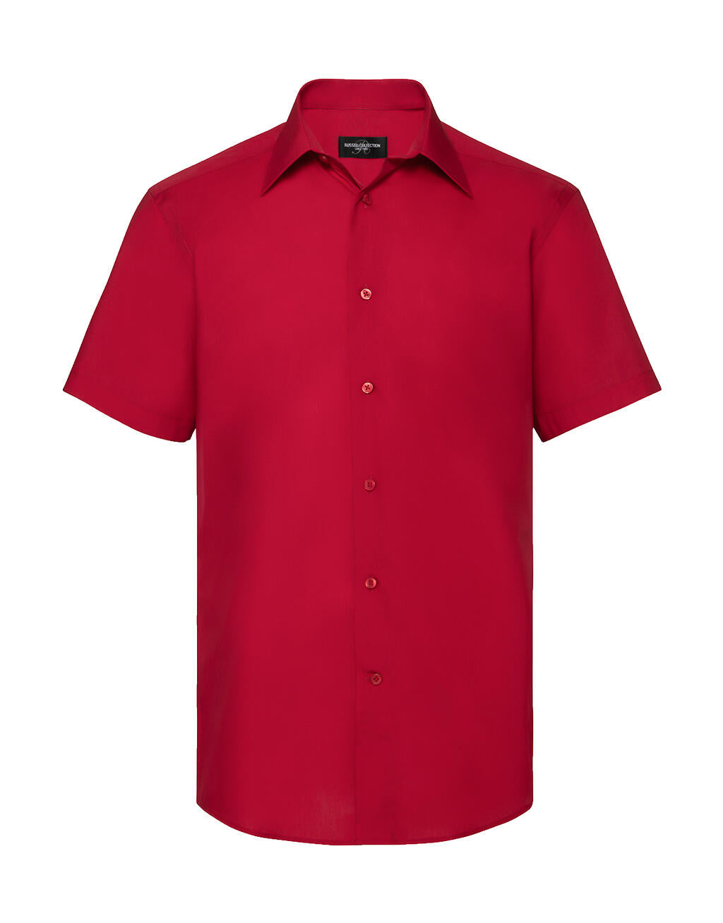 Tailored Poplin Shirt in Farbe Classic Red