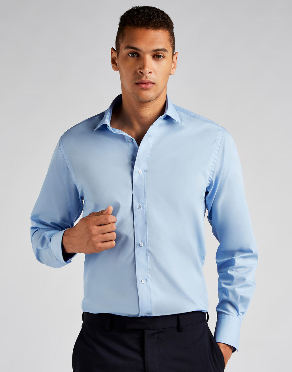Tailored Fit Business Shirt in Farbe White
