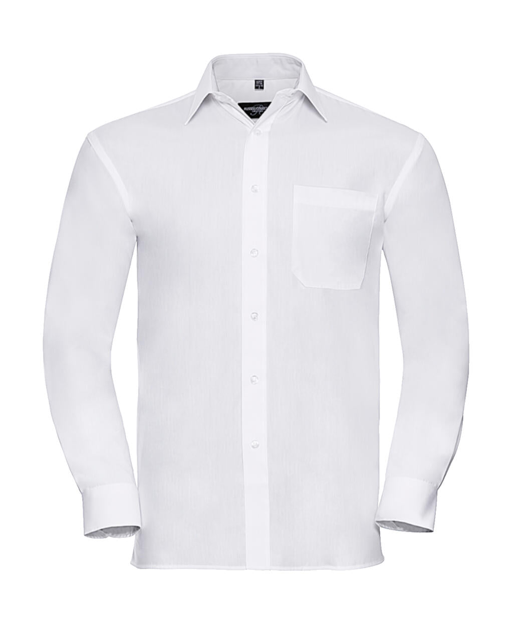 Cotton Poplin Shirt LS in Farbe White