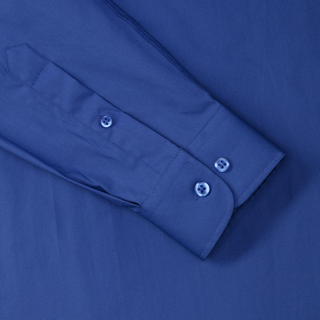 Cotton Poplin Shirt LS in Farbe White