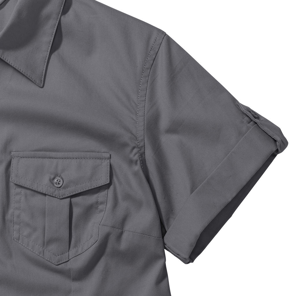 Ladies' Roll Sleeve Shirt in Farbe White