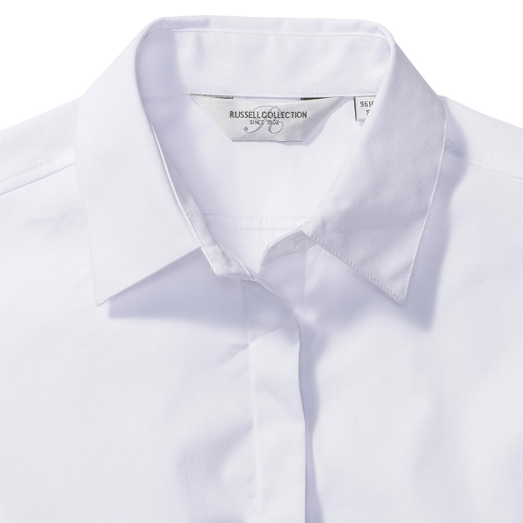 Ladies' Ultimate Stretch Shirt in Farbe White