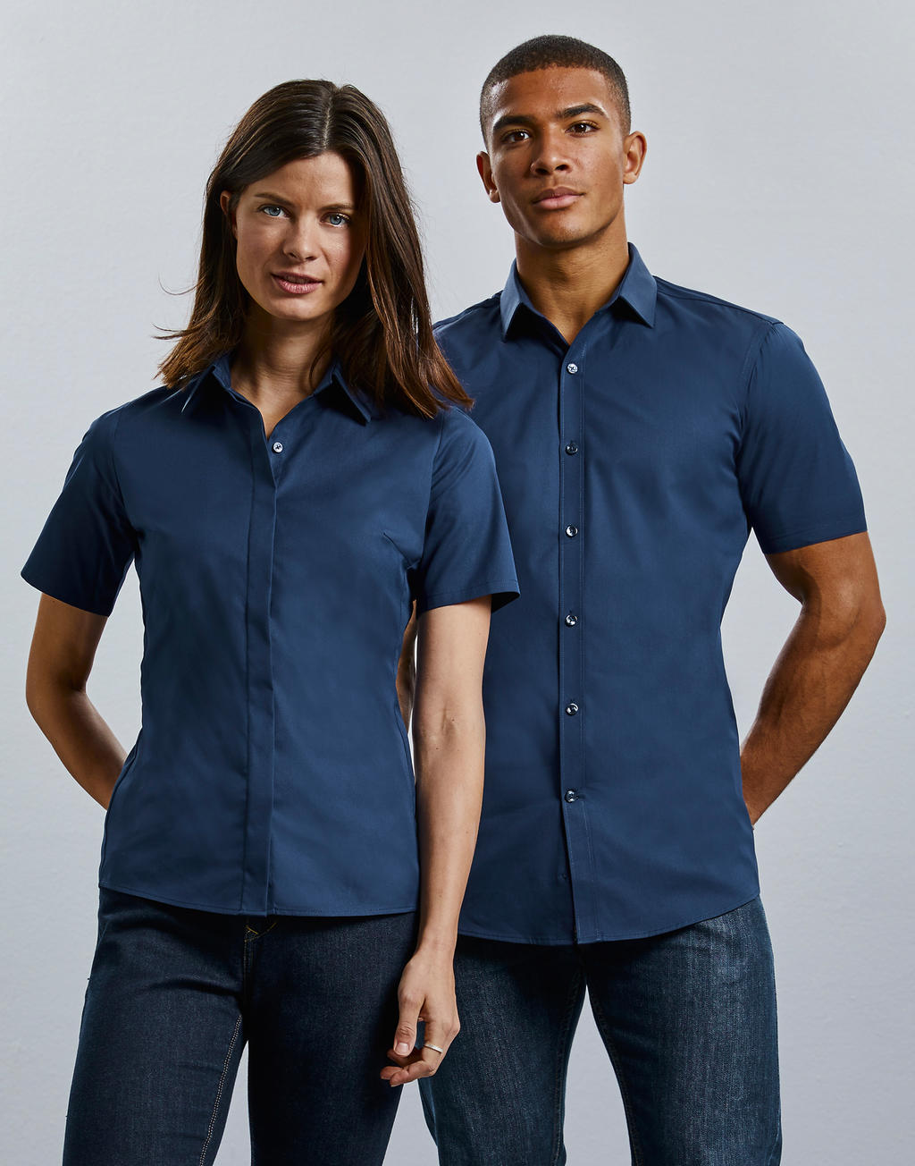 Ladies' Ultimate Stretch Shirt in Farbe White