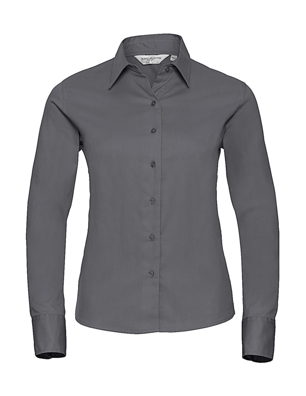 Ladies' Classic Twill Shirt LS in Farbe Zinc