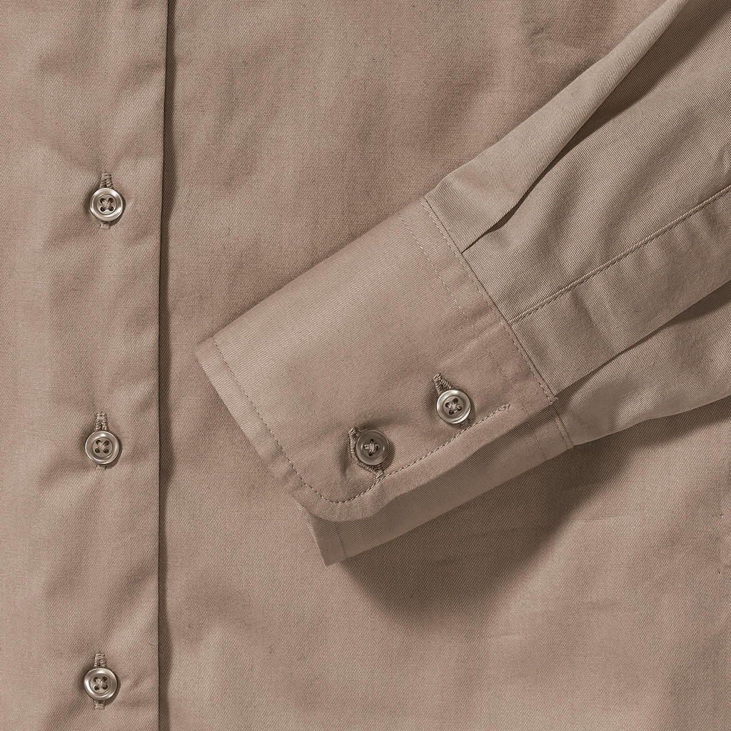 Ladies' Classic Twill Shirt LS in Farbe White