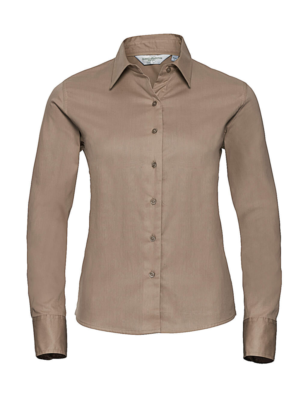 Ladies' Classic Twill Shirt LS in Farbe Khaki