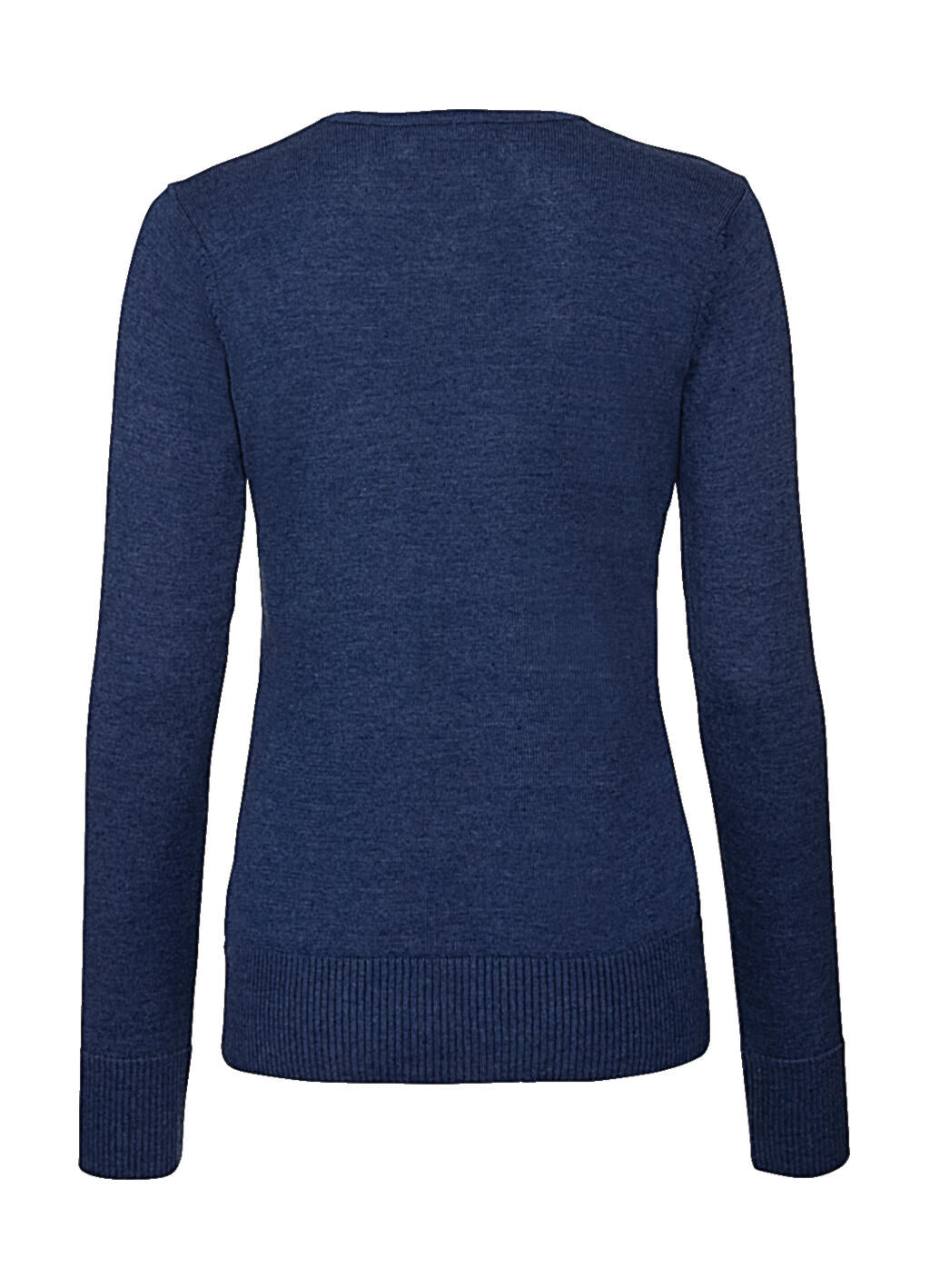 Ladies' Crew Neck Knitted Pullover in Farbe Black