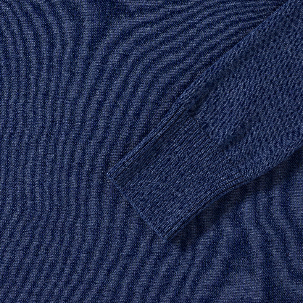 Ladies' Crew Neck Knitted Pullover in Farbe Black