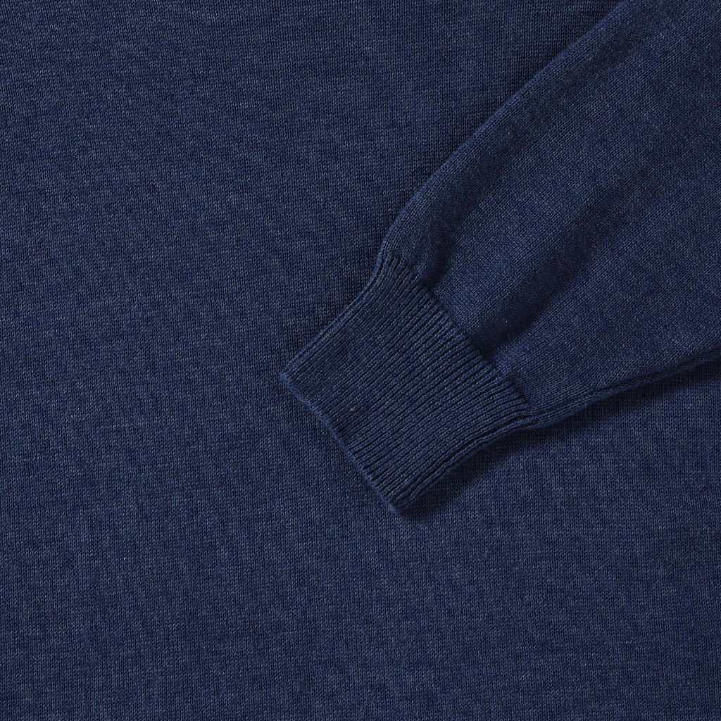 Men's Crew Neck Knitted Pullover in Farbe Black