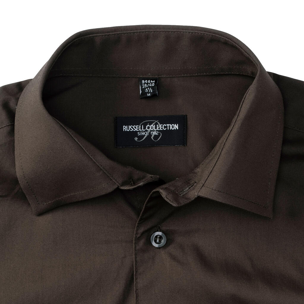 Fitted Stretch Shirt LS in Farbe White