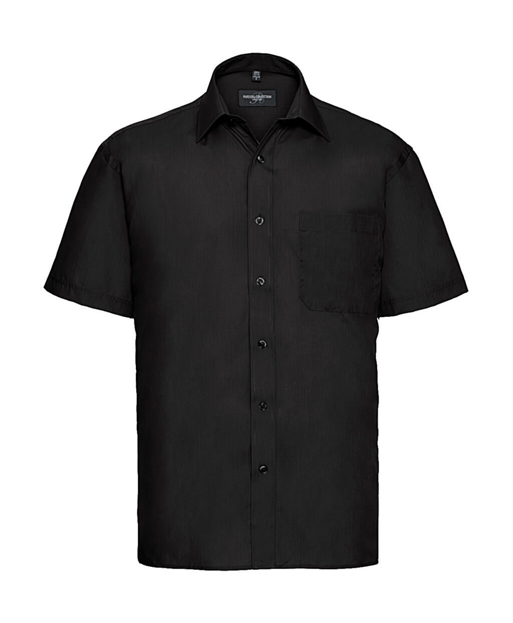 Poplin Shirt in Farbe Black