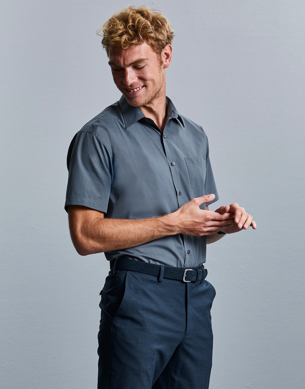 Poplin Shirt in Farbe White