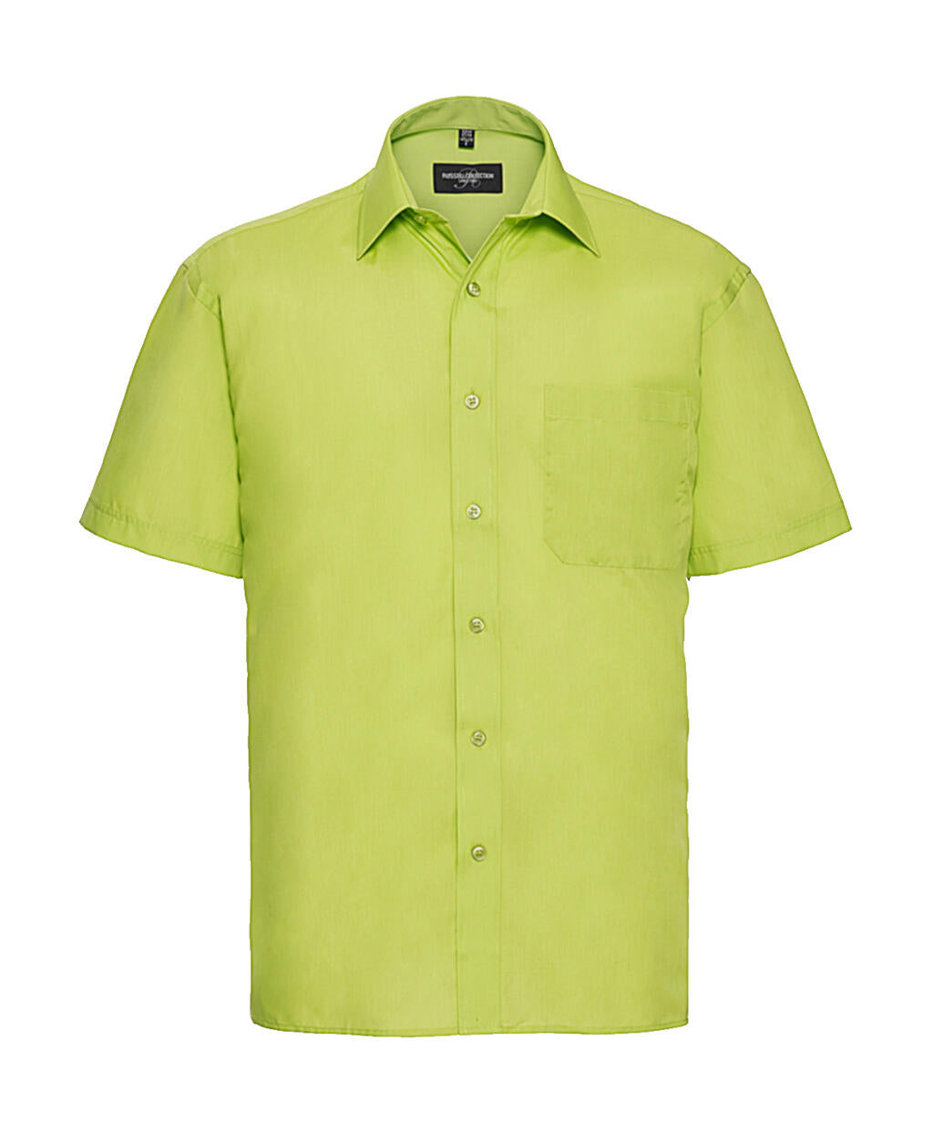 Poplin Shirt in Farbe Lime