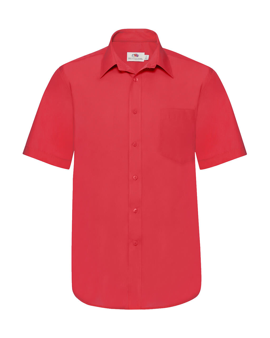Poplin Shirt in Farbe Red