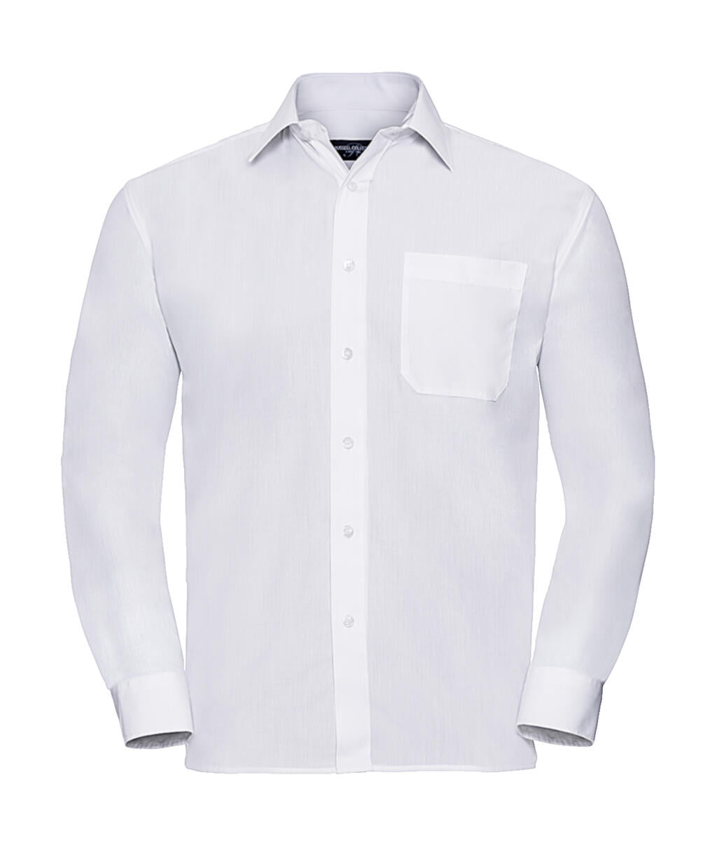 Poplin Shirt LS in Farbe White