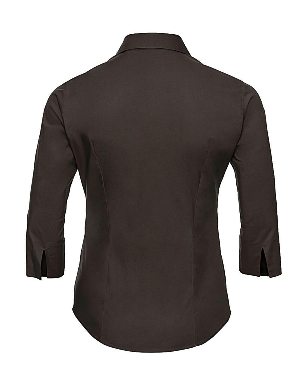 Ladies' 3/4 Sleeve Easy Care Fitted Shirt in Farbe White