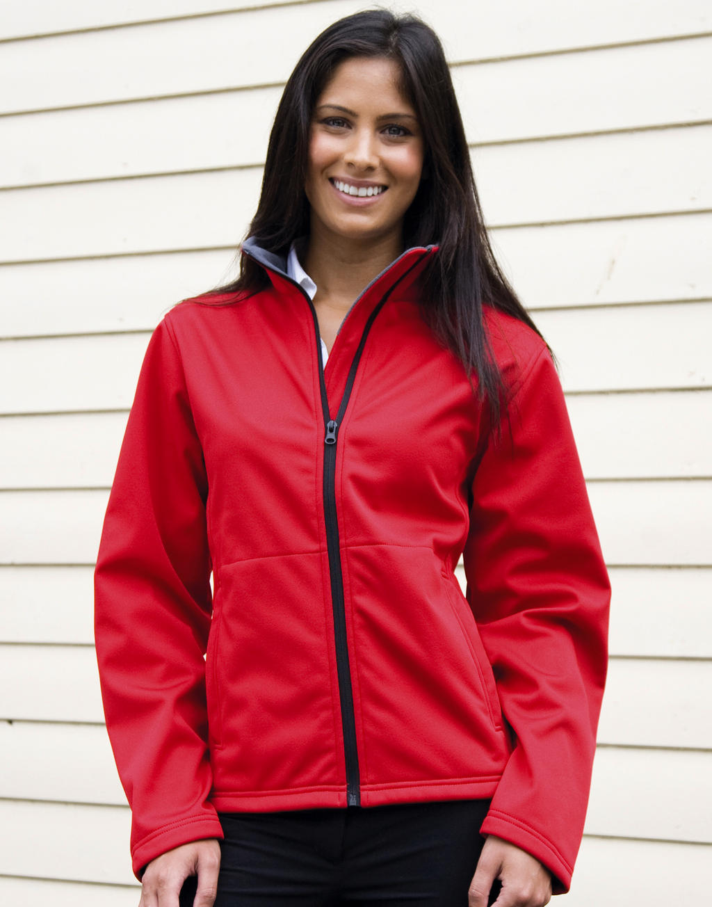 Ladies' Core Softshell Jacket in Farbe Black