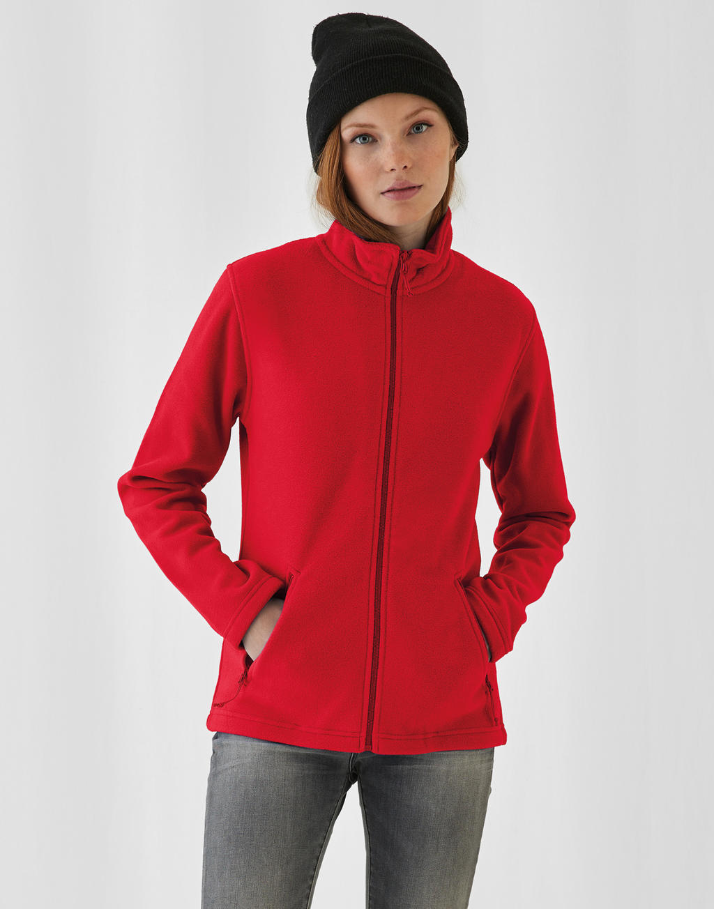 ID.501/women Micro Fleece Full Zip in Farbe White