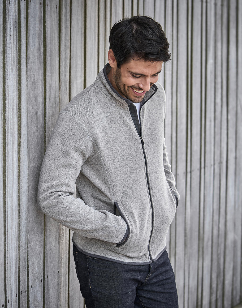 Outdoor Fleece Jacket in Farbe Black