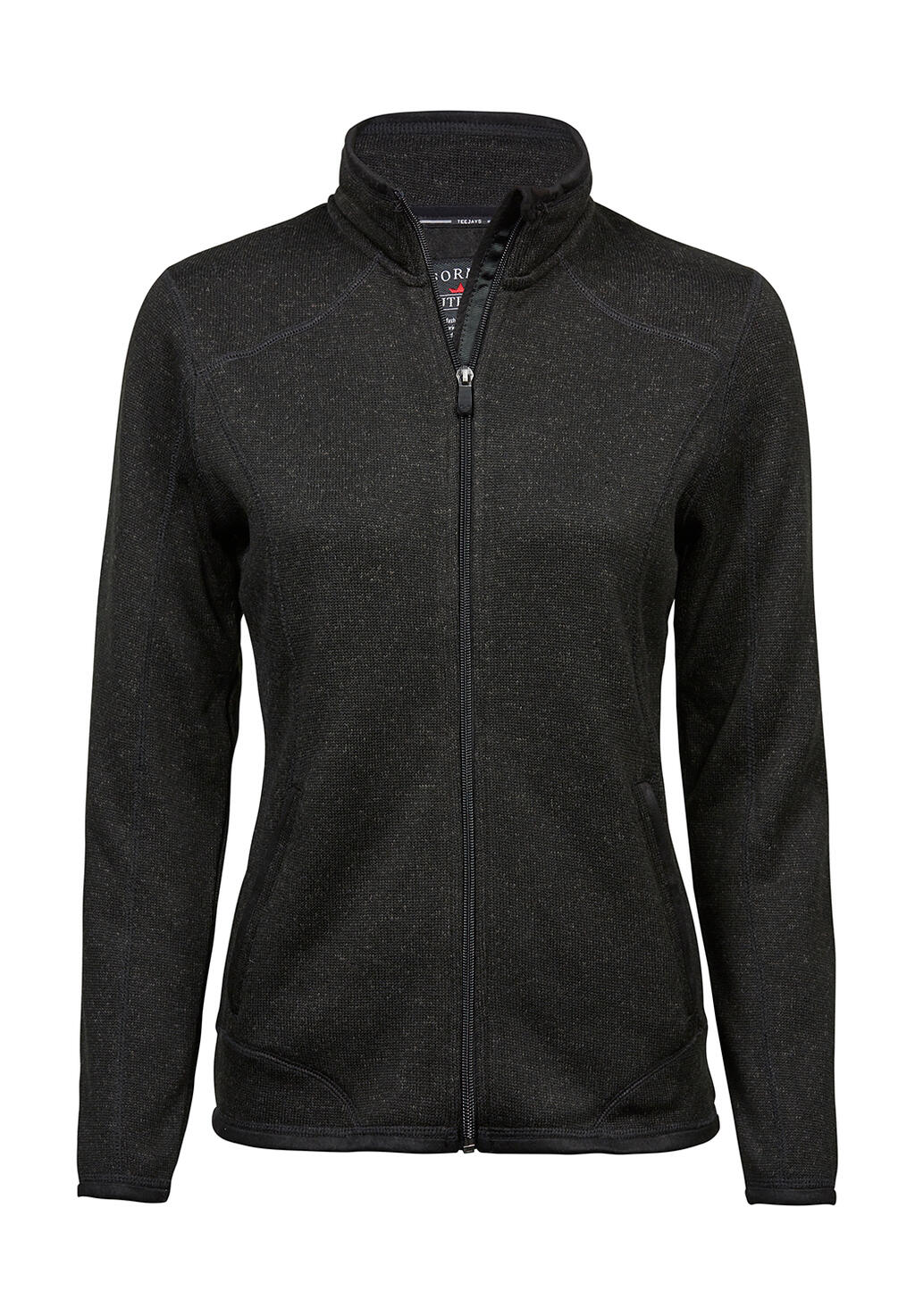 Ladies' Outdoor Fleece Jacket in Farbe Black