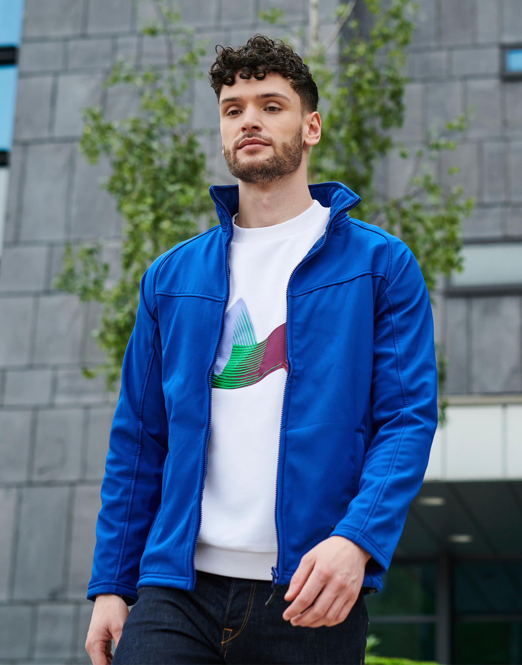 Uproar Softshell Jacket in Farbe Seal Grey