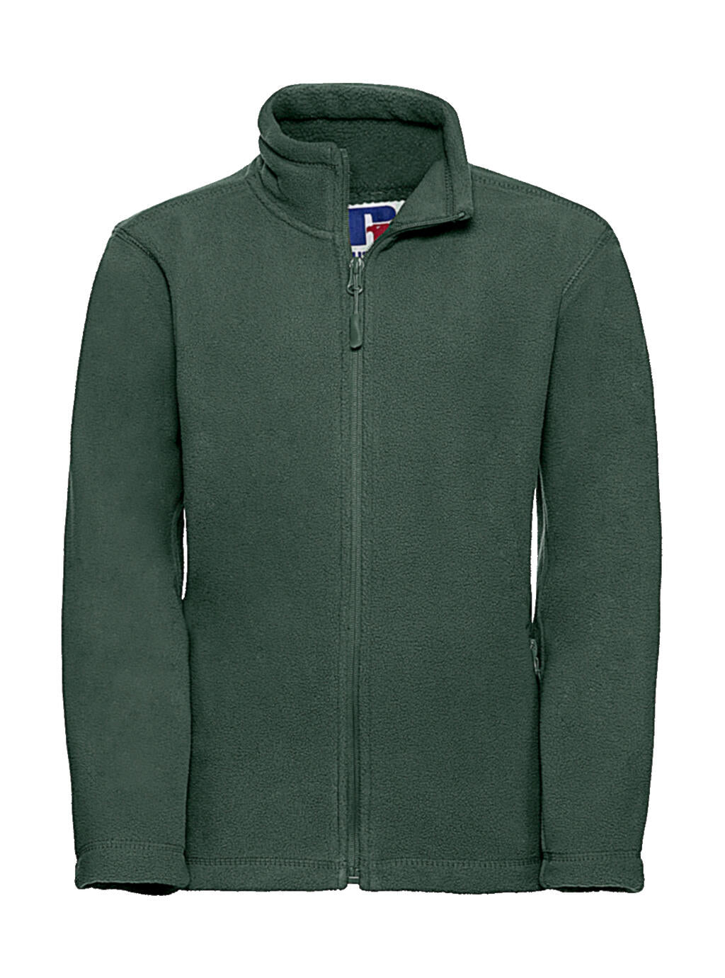 Kids' Full Zip Outdoor Fleece in Farbe Bottle Green