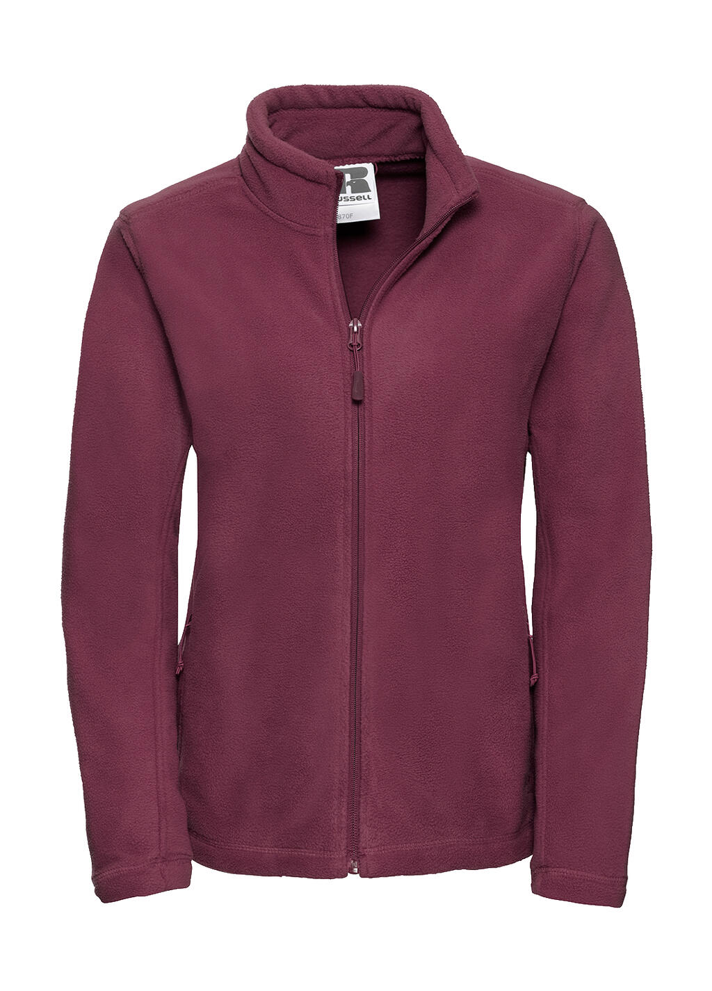 Ladies' Full Zip Outdoor Fleece in Farbe Burgundy